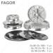 Конфорки для газовой плиты FAGOR (комплект)