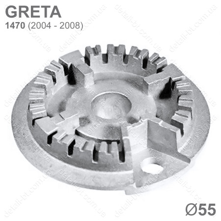 Рассекатель для газовой плиты GRETA выпуском 2004 - 2008 года. Рассекатель малой горелки