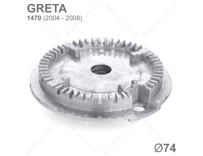 Рассекатель средней горелки для газовой плиты GRETA 2004 - 2008 г.