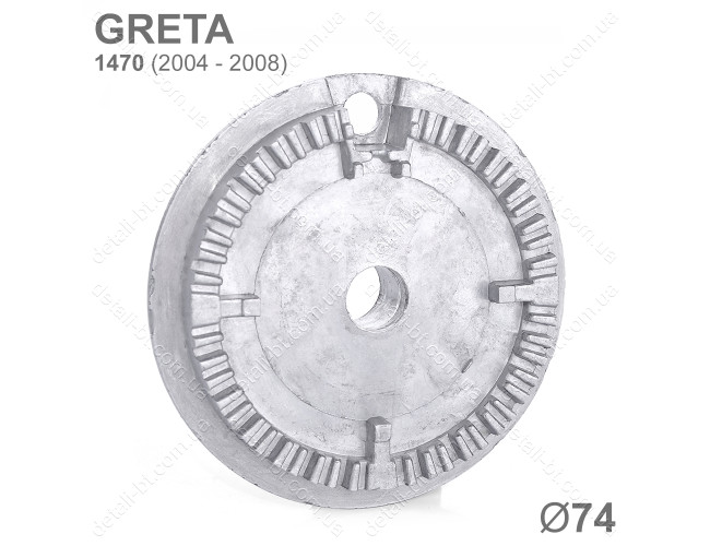 Рассекатель средней горелки для газовой плиты GRETA 2004 - 2008 г.