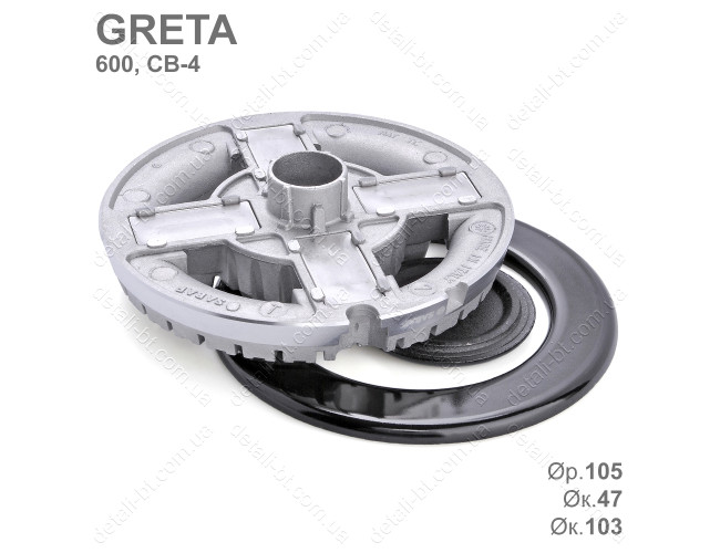 Турбо конфорка газовой плиты, варочной панели GRETA