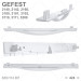 Ручка для духовки плиты GEFEST 2140, 2160, 3100, 3200. (3200.15.0.007)