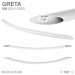Ручка духовки для плиты GRETA 600 выпуском 2011-2022 (металлическая)